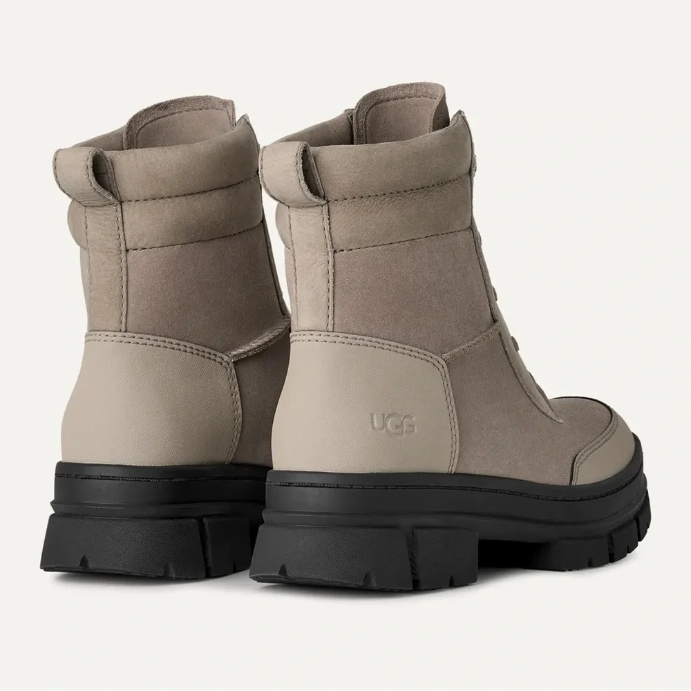 UGG | Ashton Weatherized Lace Up Boots In Cobble Grey